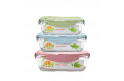 China 680ml Snap Locking Airtight Glass Meal Prep Container supplier