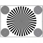 Star Target Back Focus Test Chart SineImage Optical focus YE0220 For Camera Lenses for sale