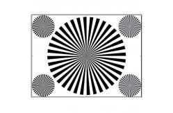 China Back Focus Optical 	Resolution Test Chart SineImage YE0220 For Camera Lenses supplier