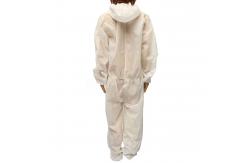China Long Sleeve Disposable Protective Coverall PP + Microporous Film Material supplier