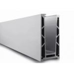 Adjustable Glass U Channel Glass Balustrades Anodized Aluminum Profiles 6061 for sale