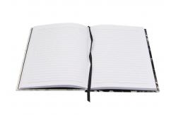 China Hard Back Personalised A5 Notepads Pages Ruled Black Custom Printing supplier