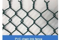 China ASTM E2016 Garden Cyclone Fencing Panels 6 Ft Vinyl Coated Chain Link Fence supplier