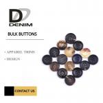 Fashion Concaved Camel Round Button 24L Classic Pattern Horn Buttons For Suit & Jacket for sale