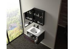 China 800mm Bathroom Mirror Cabinet Wall Mounted Artificial Marble Countertop supplier