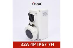China KRIPAL Three Phase 32A IP67 Interlocked Switch Socket  IEC standard supplier
