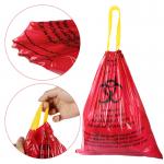 Drawstring SGS Medical Waste Bags Biohazard Garbage Customize Size for sale