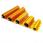 RX24 75W 680 Ohm Power Golden Aluminium Housed Metal Shell Case Wire Wound Resistor Wirewound for sale