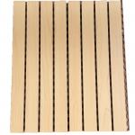 Melamine Surface Slotted Wooden Grooved Acoustic Panel Sound Absorbing MDF Board for sale