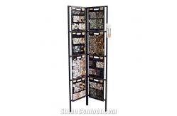 China Quartz Stone Mosaic Tile Sample Display Rack Marble Display Stand supplier