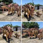 Waterproofing Outdoor Life Size Realistic Animatronic Dinosaur For Trampoline Park for sale