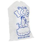 8lb Disposable PE Gravure Printing Reusable Ice Bags With Drawstring for sale