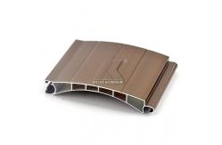 China Factory Price Anodized Brown 6063 Aluminum Roller Shutter Slat Profile supplier