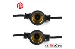 China White Black 2 Pin Ip65 E27 Lamp Holder Socket For Led Bulb supplier