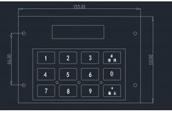 China Industrial Usb Numeric Keypad With Display , Self Service Terminal Keyboard With Screen supplier