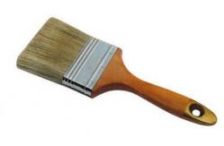 China Short Handle White Bristle House Paint Brush Wall Painting Brush Set supplier