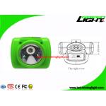 Rechargeable LED Mining Cap Lamp With Cradle / USB Charger OLED Screen for sale