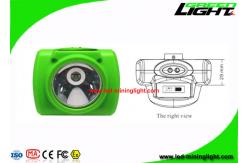 China Rechargeable LED Mining Cap Lamp With Cradle / USB Charger OLED Screen supplier