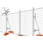1.8m Temporary Security Fence 50*100mm Welded Site Safety Fence for sale
