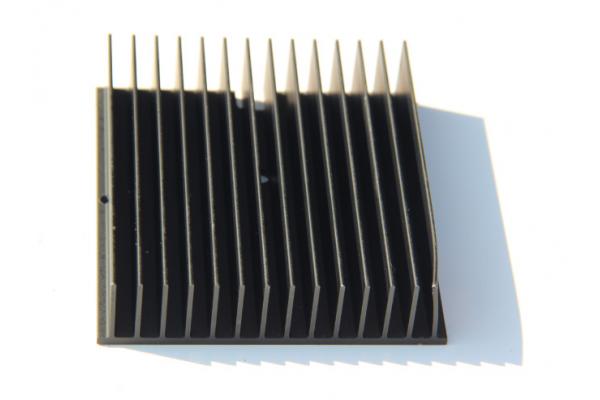 Black Anodized 6005-T5 Aluminium Heatsink Extrusions , Finished Machining