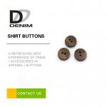 Fancy Brown Custom Made Shirt Buttons 12L 14L 16L 18L 20L With LOGO Engraved for sale