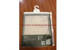 China Promotion Industrial Poly Bags With Hangers For Underwear , Clothes supplier