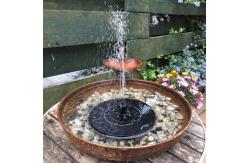 China Water Styles Solar Bird Bath Fountain With Glass Solar Panel Durable supplier