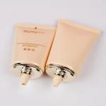 Oval Applicator Tubes Recyclable Flat Cosmetic Tubes Customized For Sunscreen Cream