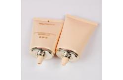 China Oval Applicator Tubes Recyclable Flat Cosmetic Tubes Customized For Sunscreen Cream supplier