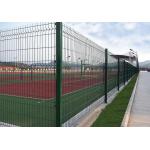 Green Pvc Coated Welded Wire Mesh Panels For Courtyard / Sports Field