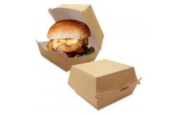 China ISO9001 Certified Biodegradable Burger Boxes Custom-Printed Kraft Takeaway Containers with Free Design supplier