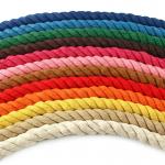 braided 3mm waxed cotton cord colorful twisted waxed cotton rope for sale