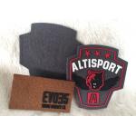 Fashionalbe Custom 3D Rubber Logo Patches , Injection Sew On T Shirt Patch