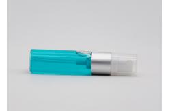 China 10 Ml Refillable Plastic Spray Bottles With 13 / 415 Shiny Silver Perfume Sprayer supplier