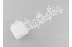 China 6cm Width Water Soluble Lace Polyester Lace For Clothing Azo Free supplier