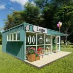 20ft 40ft Container Modifications Prefab Luxury Custom Modular Home Cube Tiny House Shop Supermarket for sale