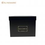 Wholesale Cheap Large Capacity Black Cardboard Paper Box Flower Gift Packaging for sale