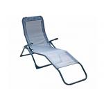 Steel Tube Foldable Sun Lounger , Outdoor Beach Lounge Chairs for sale