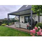 Waterproof Louver Blade Roof Awning Waterproof Aluminum Frame Pergola Awnings for sale