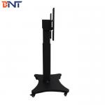 Electric Lifting Floor Standing Moving Tv Bracket Movable Wheels