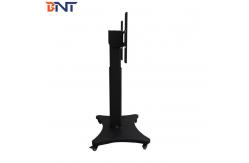 China Electric Lifting Floor Standing Moving Tv Bracket Movable Wheels supplier