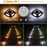 Aluminum PC Solar LED Dock Light Eco Friendly IP67 Waterproof for sale