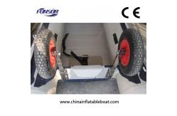 China Soild 330 Reinforced Inflatable Boat Accessories , Inflatable Boat Launching Wheels supplier