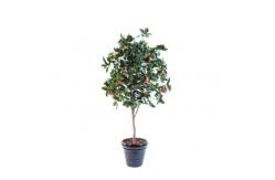China Red Party Park Decoration Artificial Apple Tree 190cm Height supplier