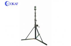 China 5m Portable Telescopic Mast Pole Hand Crank Communication Tower With PTZ Camera supplier