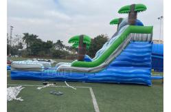 China 0.55mm PVC Tarpaulin Inflatable Water Games With Slides supplier