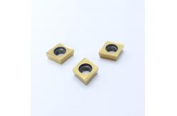 China Metal Ceramic Lathe Inserts , Silver Cnc Machine Insert CCGT09T302R-C supplier