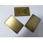 Custom Brass Bronze Metal VIP Member Cards With Big Chip Slot for sale