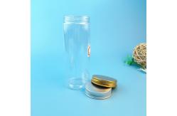 China Round Square 500ml 17oz Transparent Plastic Food Jars supplier