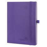 2024 Custom Weekly Planner Medium size 6.5''x 8.5'' Purple Soft Cover for sale